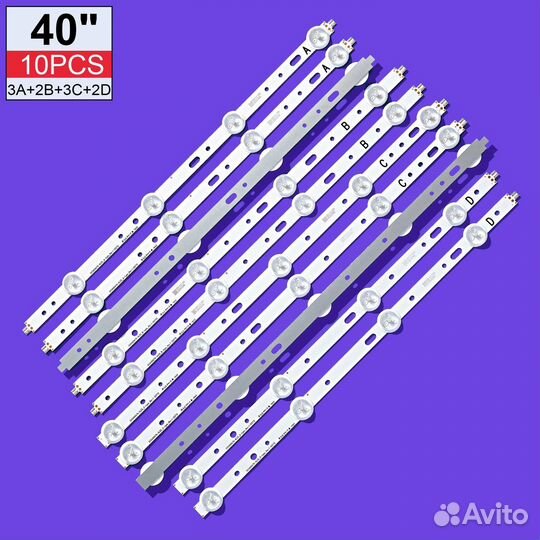 Подсветка для телевизора Beko, Grundig, Philips 40