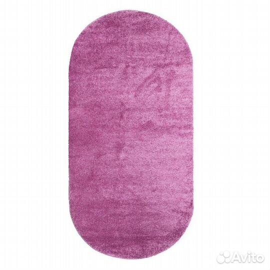 Ковёр Фризе 'Шегги', цвет сиреневый, овал 160х230