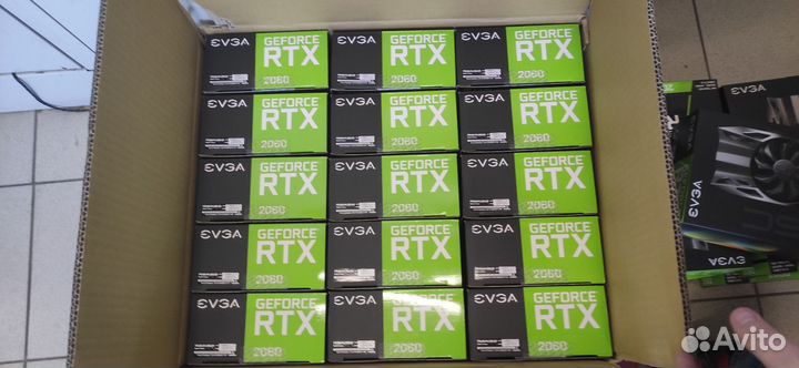 Пустая коробка от видеокарты rtx2060 evga