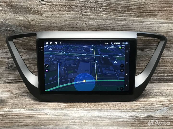 Магнитола Teyes CC3 2K на Hyundai Solaris 2