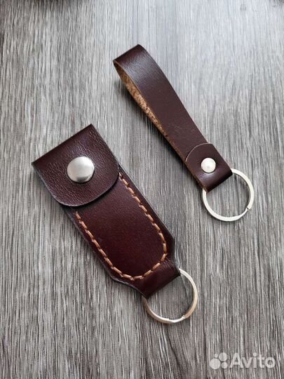 Брелок для ключей кожа