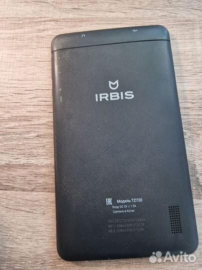 Планшет с сим картой Irbis tz720