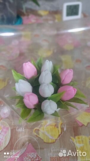 Тюльпаны из мыла ручной работы,8 марта