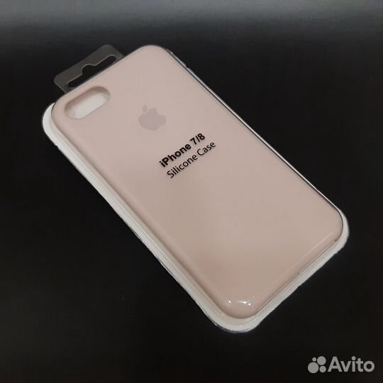 Силиконовый чехол на iPhone 7 / 8 пудровый