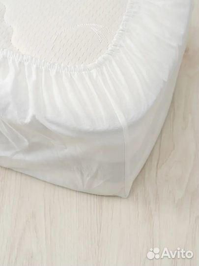 Простыня на резинке yerrna, белый, 180х200 см