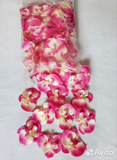 Цветы орхидеи для декора. Пакетом 430 штук