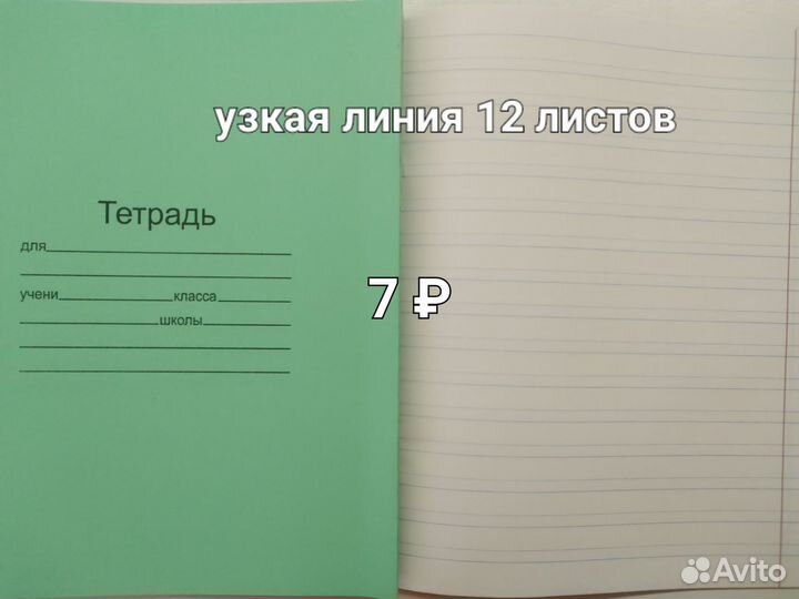 Тетради 12 л любая линия
