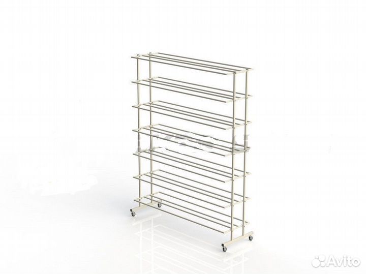 Стеллаж для мячей мобильный двухсторонний шир.182