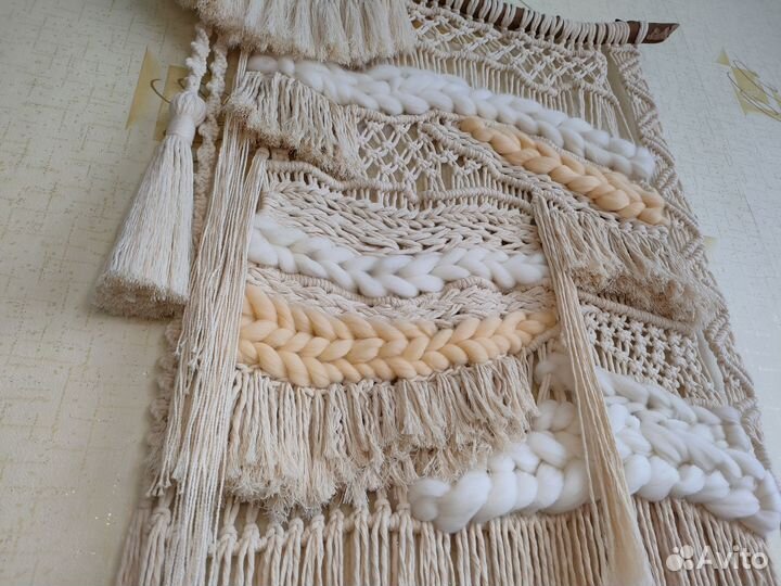 Панно макраме в стиле 