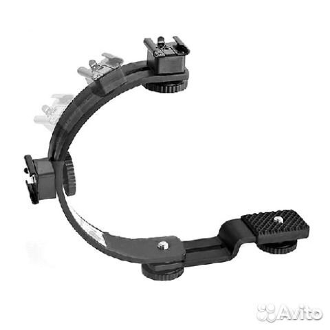 Крепление фотоаппарата вспышки микрофона