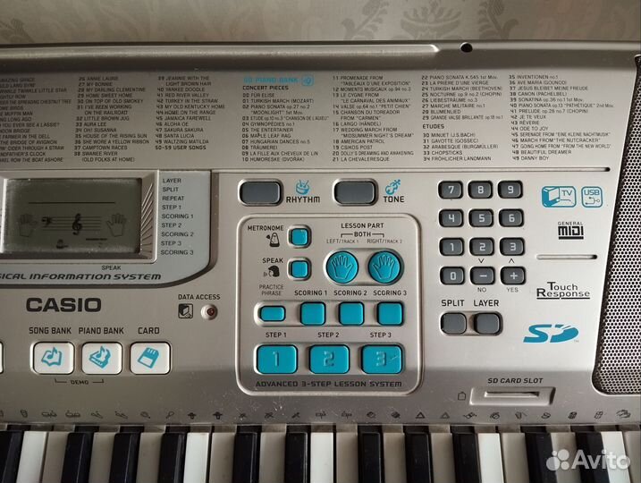 Синтезатор casio lk- 300 tv
