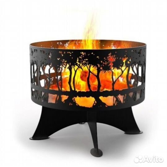 Костровая чаша черная 70см