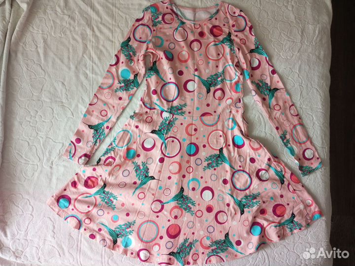 Платье трикотаж хлопок р.146-152 Ст.кучергановка