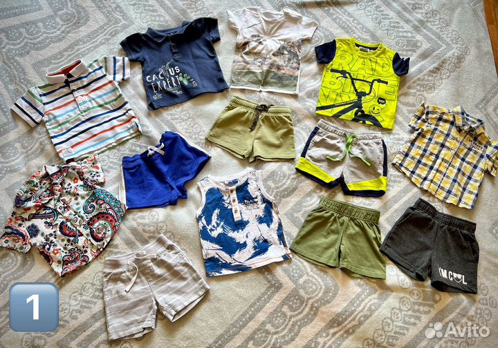 Пакет летней одежды на мальчика 74-80
