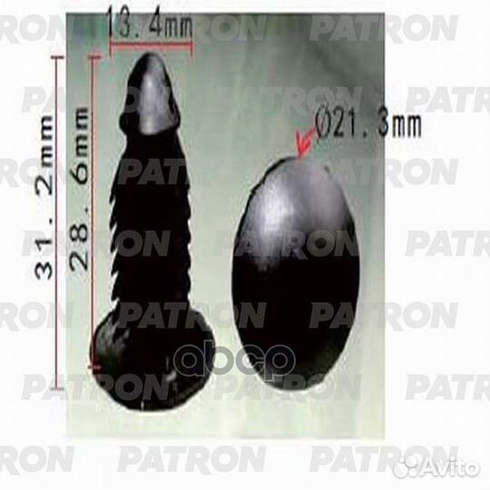 Клипса пластмассовая GM применяемость: бампер