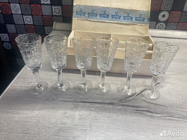 Рюмки хрусталь на ножке СССР