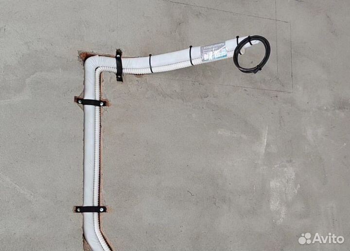 Закладка трассы под кондиционер, закладка трасс