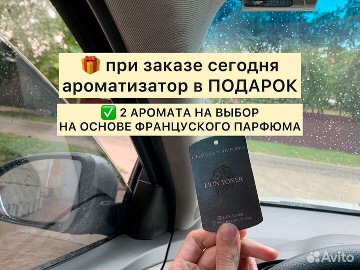 Съемная силиконовая вырезанная тонировка на бока