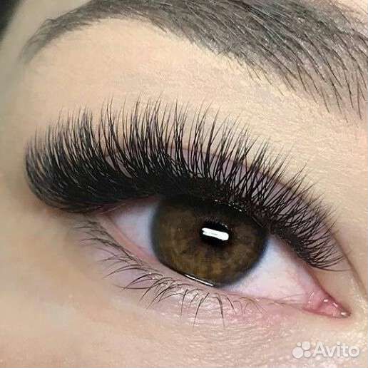 Наращивание ресниц и оформление бровей # 4779
