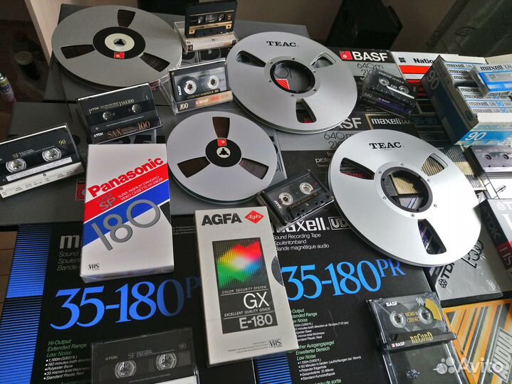 Запись на кассеты, катушки, видеокассеты