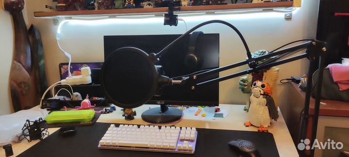 Поп фильтр для микрофона на струбцине