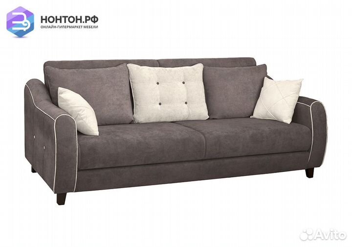 Диван книжка Френсис коричневый / светло-бежевый