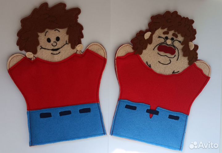 Нехочуха - перчаточная кукла герои мультфильм СССР