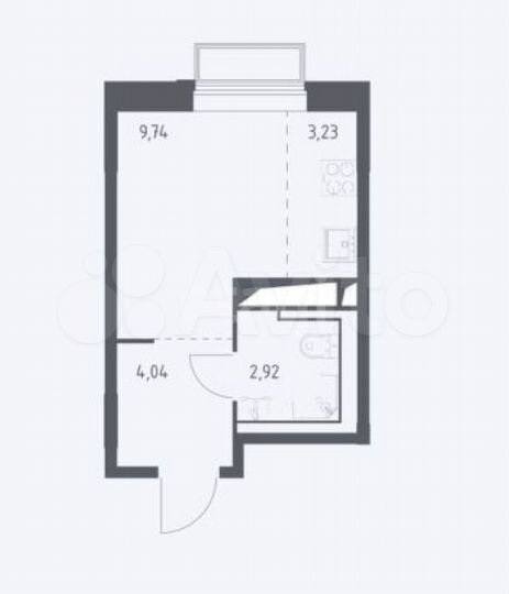 Квартира-студия, 19,9 м², 17/25 эт.