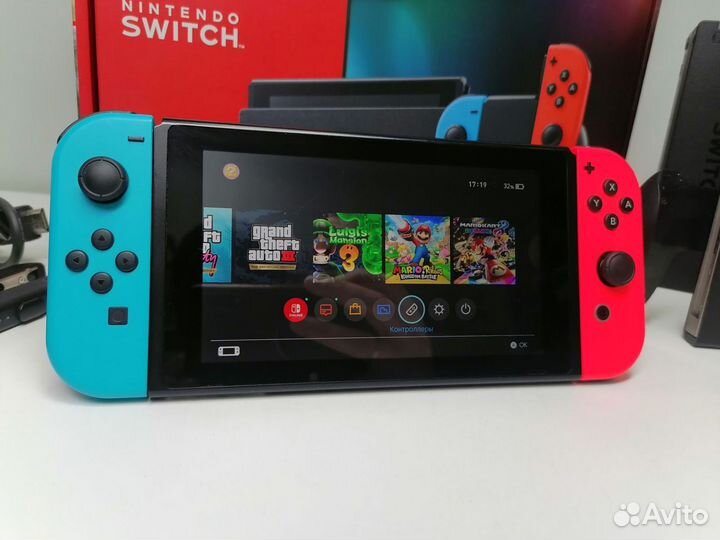 Прошитая Nintendo Switch 288gb(2rev) +999игр