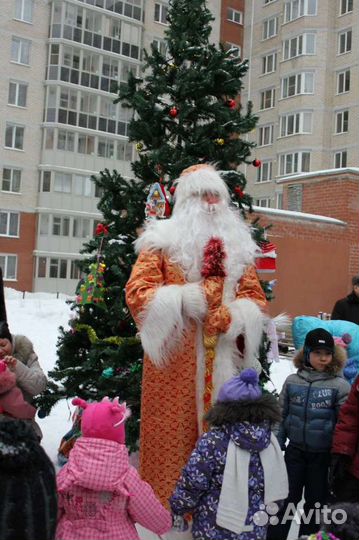 Костюм деда мороза большой рост 54-60 б/у