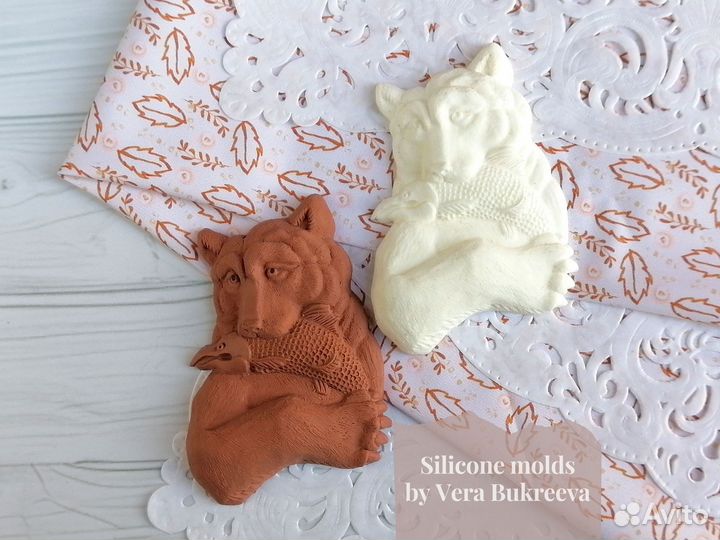 Силиконовая форма для мыла Медведь. Молд