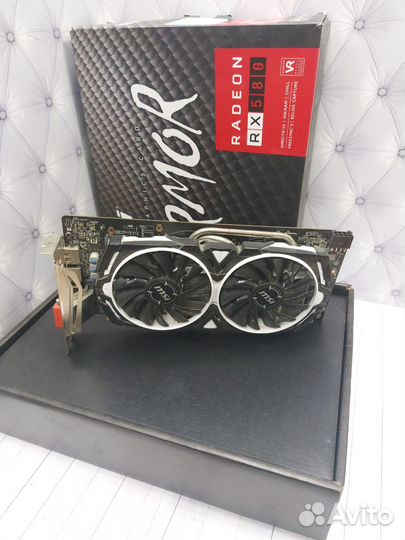 Игровая видеокарта MSI RX580 armor 8gb