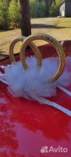 Свадебные украшения на машину