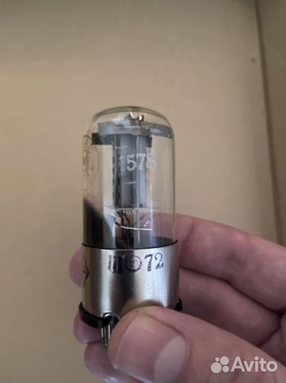 Редкая радиолампа мэлз 1578 (6Н8С, 6SN7)