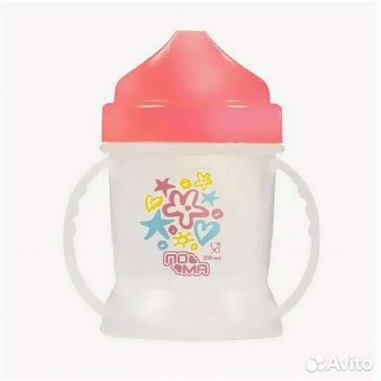 Ниблер силиконовый, поильник новый 6+, термоложки