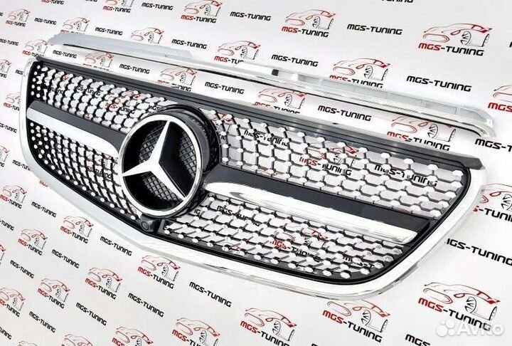 Решётка Mercedes Vito w447 Diamond black 14-18