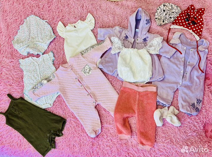 Детские вещи пакетом на девочку 62-68