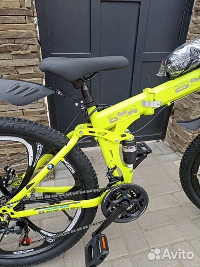 Новые BMW двухподвес 26 литые,21 скорость Shimano