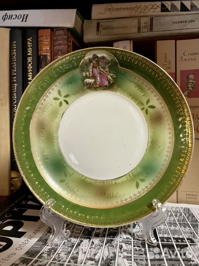 Блюдце большое Дмитровская фабрика