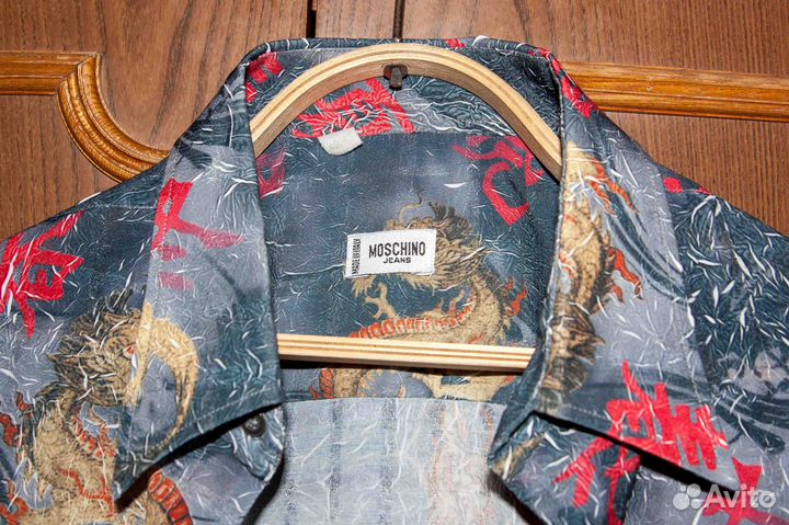 Moschino рубашка. Оригинал (Размер: L - XL / 50 -5