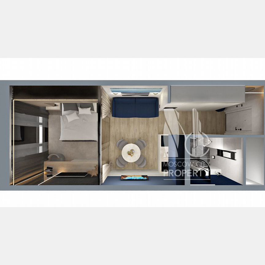 Квартира-студия, 30 м², 42/51 эт.