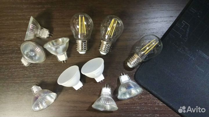 Лампы накаливания, галогеновые, светодиодные