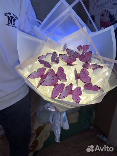 Бабочки букет корзинка