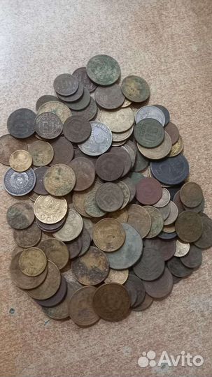 Монеты ранних советов оптом не чищеные