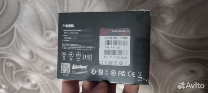 Ssd диск kingspec 2.5' 128gb (новый)