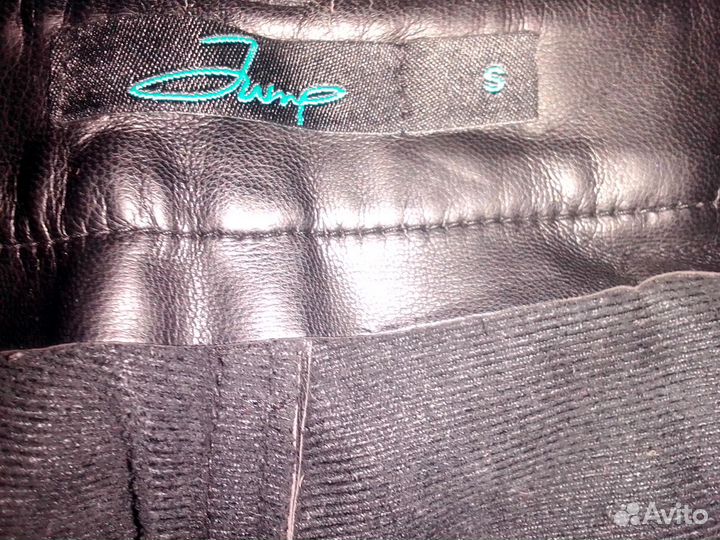 Кожаные брюки женские р