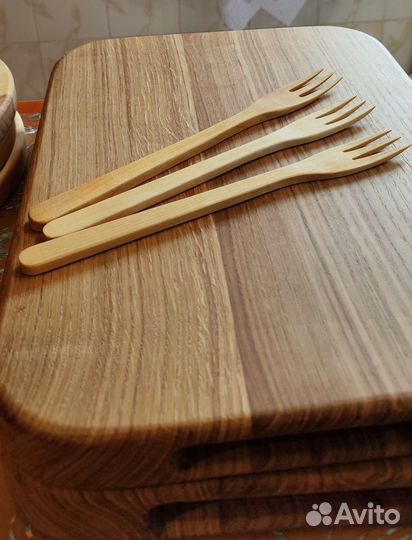 Вилка для салата деревянная