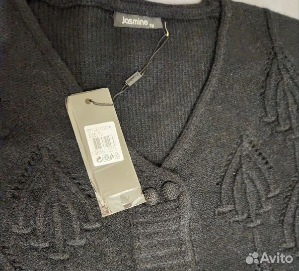 Эффектный кардиган с перьями новый Италия