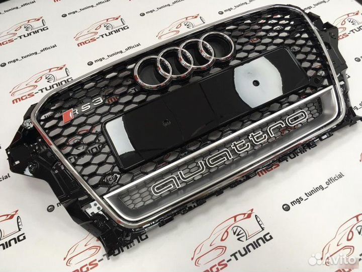 Решетка Audi A3 12-16гг. В стиле RS3 #2