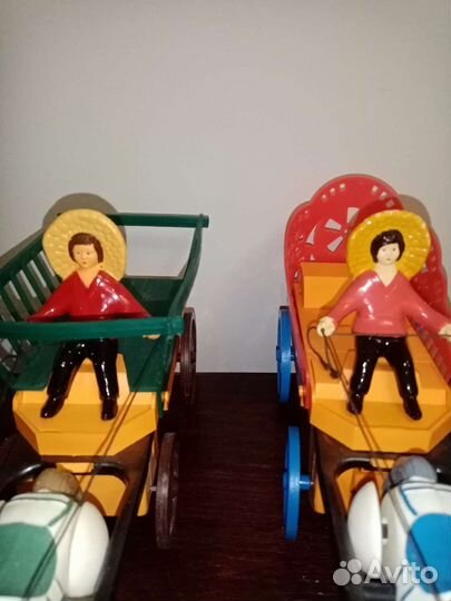 Телега с повозчиком(редкость)ссср